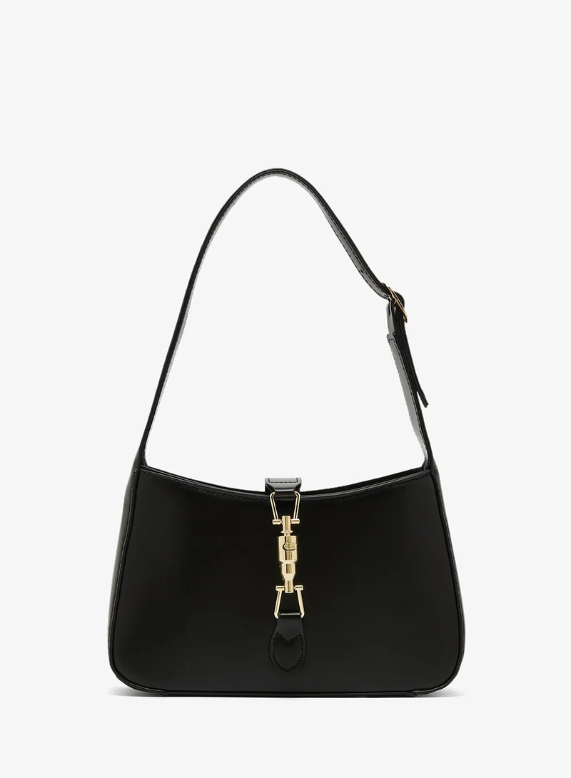 ELLA Classic Shoulder Bag With Gold Accent